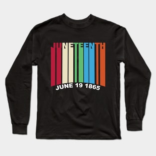 Juneteenth Retro 90s Vibe Long Sleeve T-Shirt